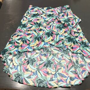 SHEIN High Low Floral Skirt in Multicolor